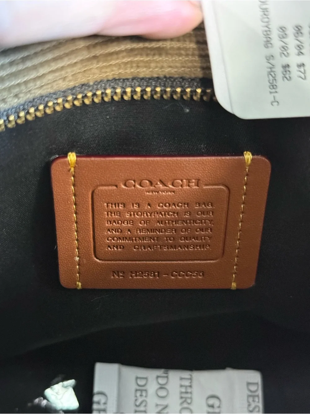 Coach Patchwork Corduroy Tote Bag in Brown Multi RARE LIMITED edition purse